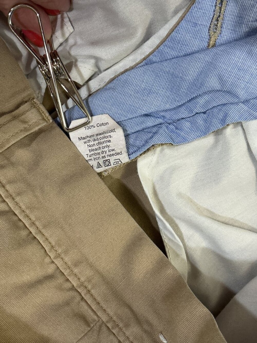 J.Crew Classic Fit 100% Cotton Chino Pants Khaki Tan Men’s 34x32 Straight Leg - Picture 14 of 14